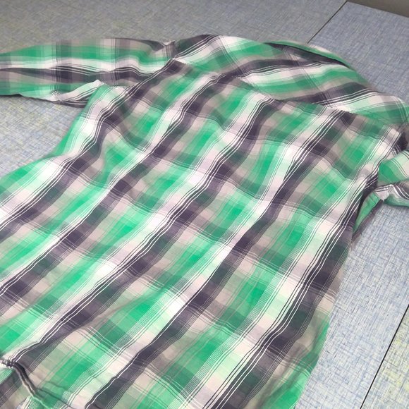 Cruel Girl Western Pearl Snap Flannel Shirt Button Up Plaid Women's Small - Picture 3 of 8